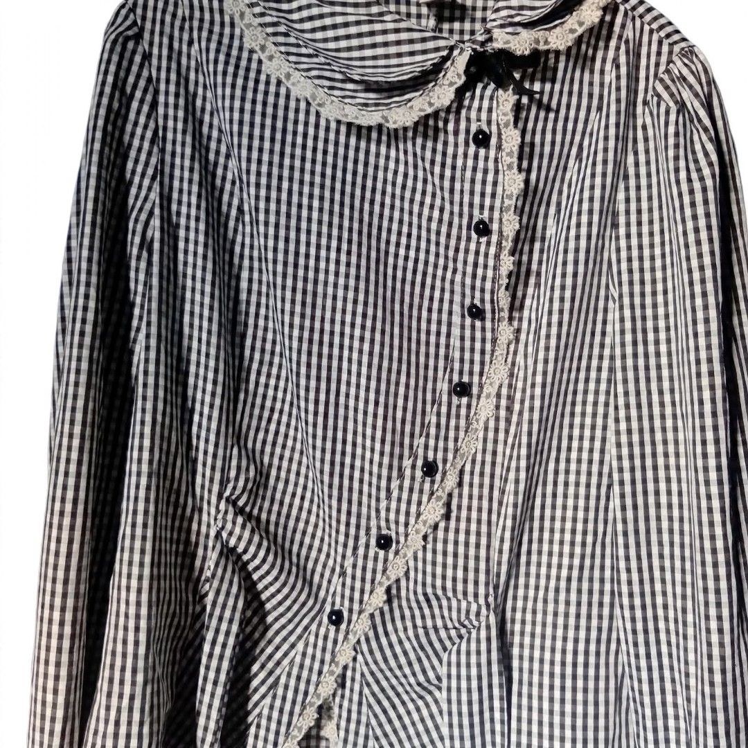 Long-Sleeve Collared Asymmetrical Plaid Top (Category: Longsleeves) located in Santa Cruz. Submitted by niyah_03 (Listing ID 1464504475, Image 2). Description: FOR SALE! Long-Sleeve Collared Asymmetrical Plaid Top xs-m brand: XYGJ mine:399 steal:450 lock:500 ꫂ❁Notes:⋆.˚ ᡣ𐭩 .𖥔˚ ⊹ ࣪ ˖pm for more info ⊹ ࣪ no deleting comments ⊹ ࣪ ˖ If we fail to secure your order, your payment will be refunded. ⊹ ࣪ ˖Non-refundable for secured items if you choose t
