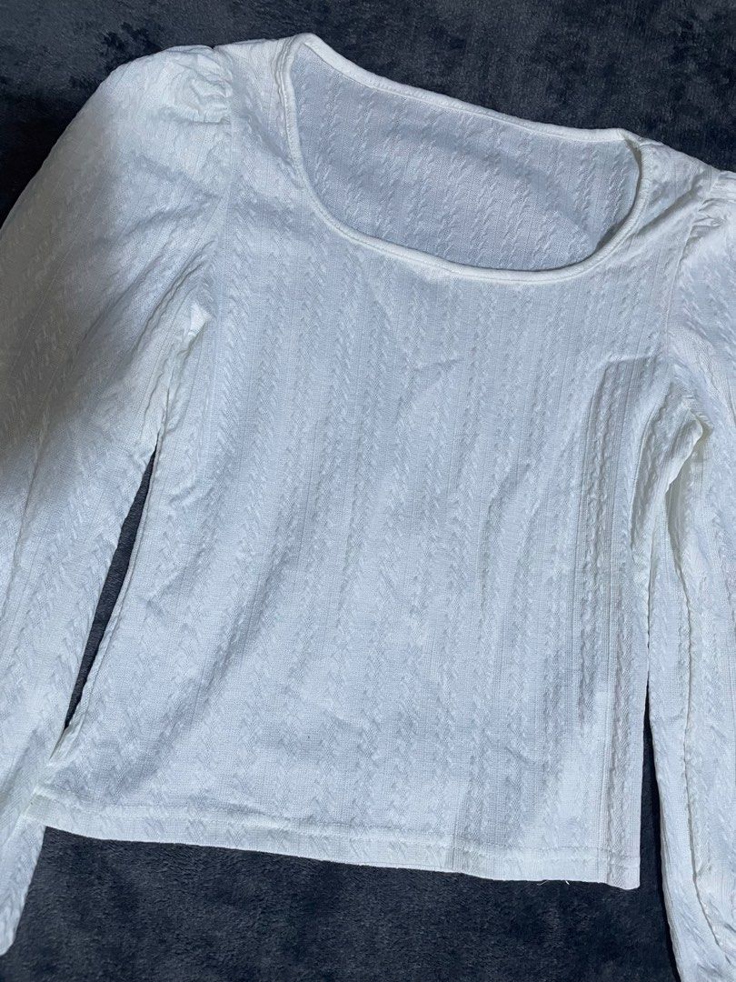 Longsleeve textured top (Category: Others Tops) located in Rizal. Submitted by its_meygan (Listing ID 1464556500, Image 2). Description: .