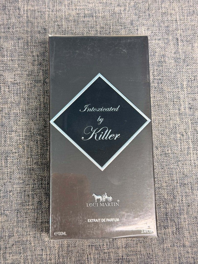 Louis Martin Intoxicated by Killer Extrait de Parfum 100ml (Category: Fragrance & Deodorants) located in Paranaque City. Submitted by barbs24 (Listing ID 1464454402, Image 1). Description: - Brand: Louis Martin - Fragrance Name: Intoxicated by Killer - Concentration: Extrait de Parfum - Size: 100ml (3.4 fl oz) - Condition: Box has minor scuffs, perfume is likely unused..