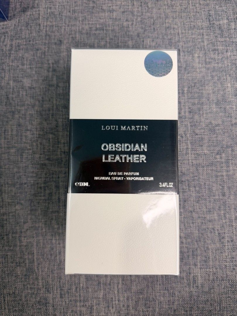 Louis Martin Obsidian Leather Eau de Parfum 100ml (Category: Fragrance & Deodorants) located in Paranaque City. Submitted by barbs24 (Listing ID 1464459739, Image 1). Description: - Louis Martin Obsidian Leather Eau de Parfum - Natural spray, vaporisateur - 100ml bottle (3.4 fl.oz) - Comes in original packaging.