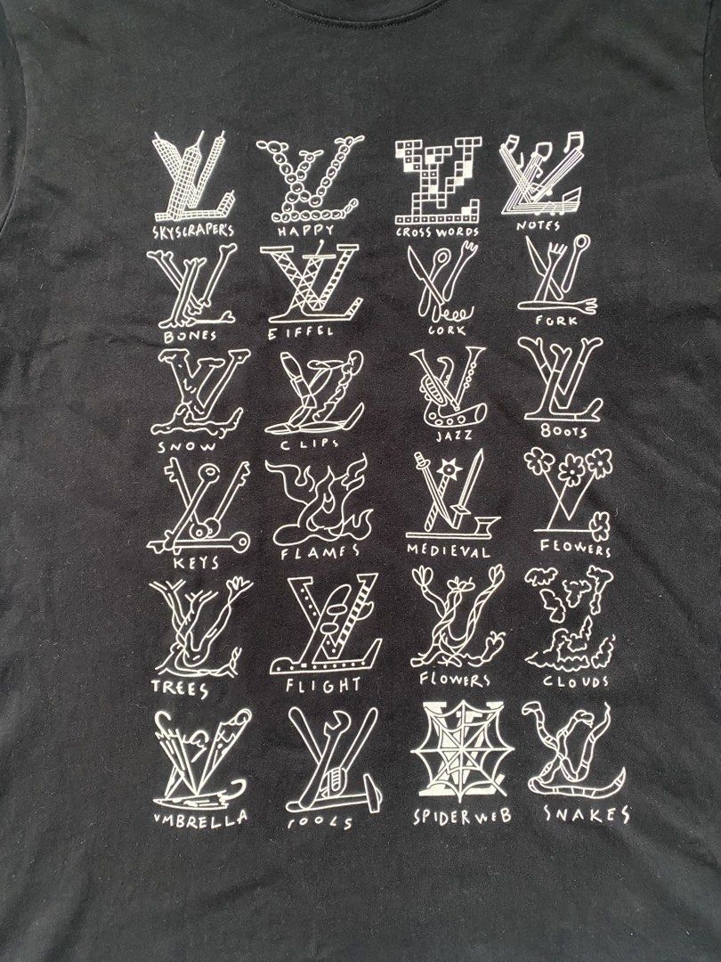 LOUIS VUITTON CARTOON MONOGRAM (Category: Tshirts & Polo Shirts ) located in Cabuyao City. Submitted by badthrift_pat (Listing ID 1464422995, Image 2). Description: LOUIS VUITTON CARTOON MONOGRAM 👕WIDTH:22.5 👕LENGTH:31 FLAWS:NONE 🏷️:349.