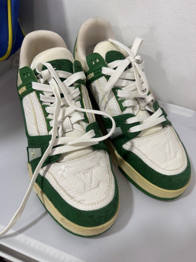 OG Louis Vuitton LV Trainer Sneakers Green White (Category: Sneakers) located in Manila. Submitted by sharry24 (Listing ID 1464547608, Image 2). Description: .