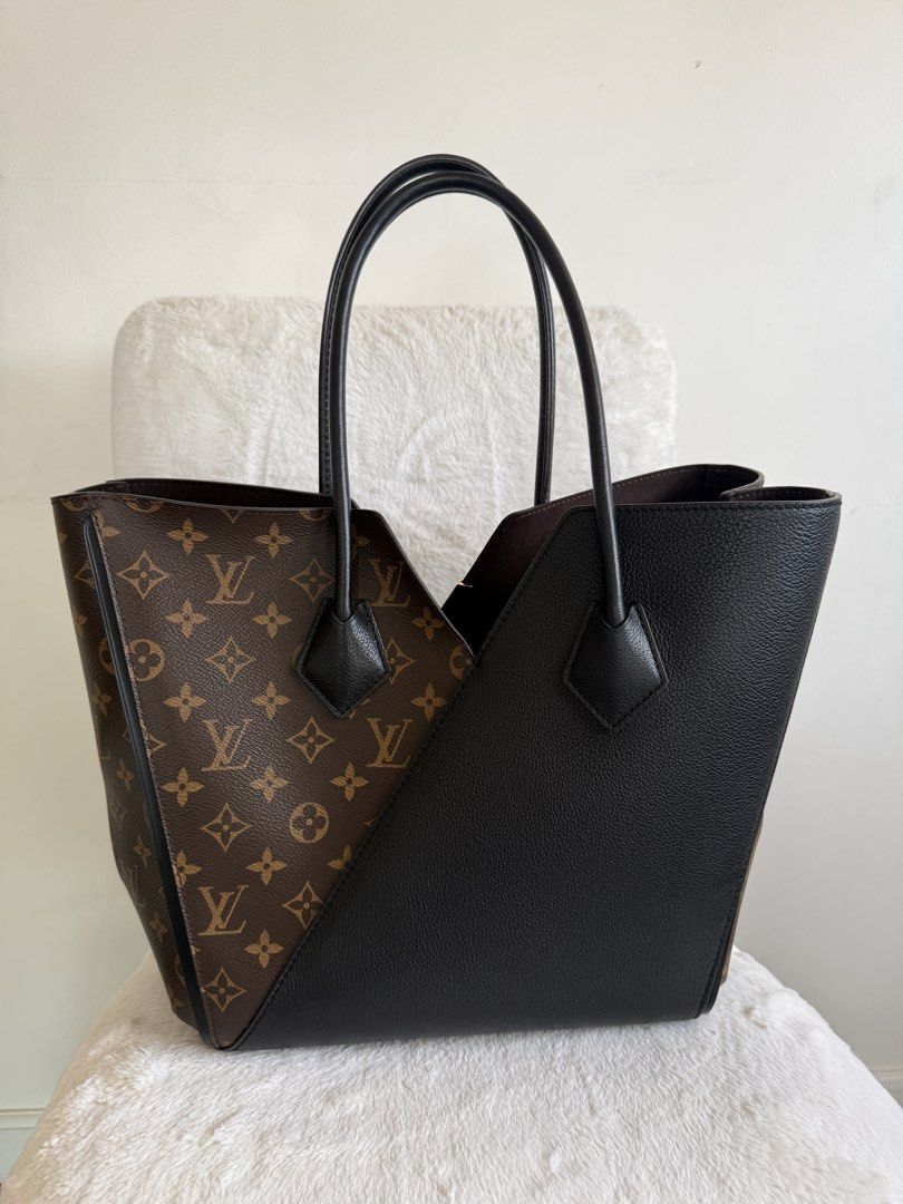 Louis Vuitton Monogram Black Kimono Tote Bag (Category: Luxury Bags & Wallets) located in Quezon City. Submitted by closet24 (Listing ID 1464449111, Image 2). Description: - Authentic Louis Vuitton V Tote Bag - Classic Monogram Canvas with Smooth Black Leather - Iconic 'V' Detail on Front - Spacious Interior - Ideal for Daily Use or Travel Minimal Signs of Use No prominent flaws Inclusions Care booklet Dust bag Entrupy Mop gcash/bdo/UB Paypal for