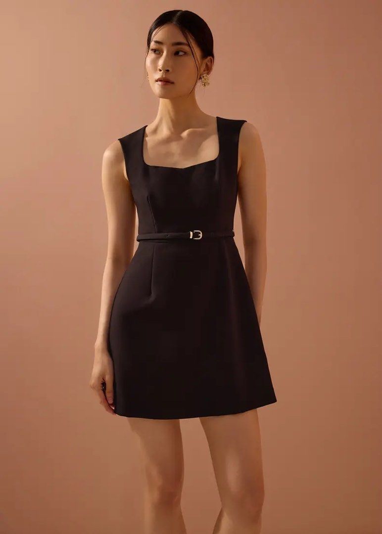 Love Bonito Belted Dress (Category: Dresses) located in Quezon City. Submitted by wanderingpenguin (Listing ID 1464484884, Image 1). Description: Fits true to size Black dress with detachable belt SRP ₱3,190.