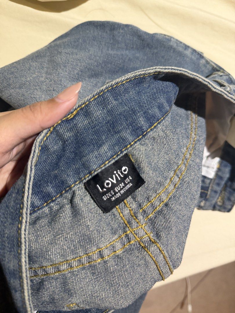 Lovito Denim Midi Skirt with Front Slit (Category: Skirts) located in Manila. Submitted by ekathleeen (Listing ID 1464462171, Image 2). Description: Decluttering!! 👖 Used once but still in good condition Waist: S/EU 34 Length: Below knee My height: 5’4 Loc: Makati .