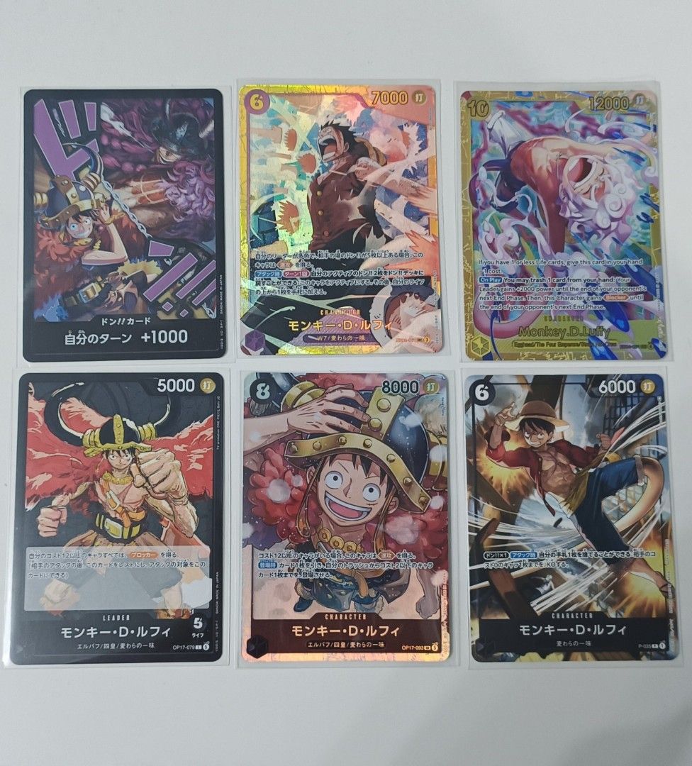 Monkey D. Luffy (Category: Raw Singles) located in Mandaluyong City. Submitted by bodyandsole (Listing ID 1464410625, Image 1). Description: Monkey D. Luffy Trading Card All in NM condition Authentic No flaws Can do shipping/meet up $41.50 collectr price .