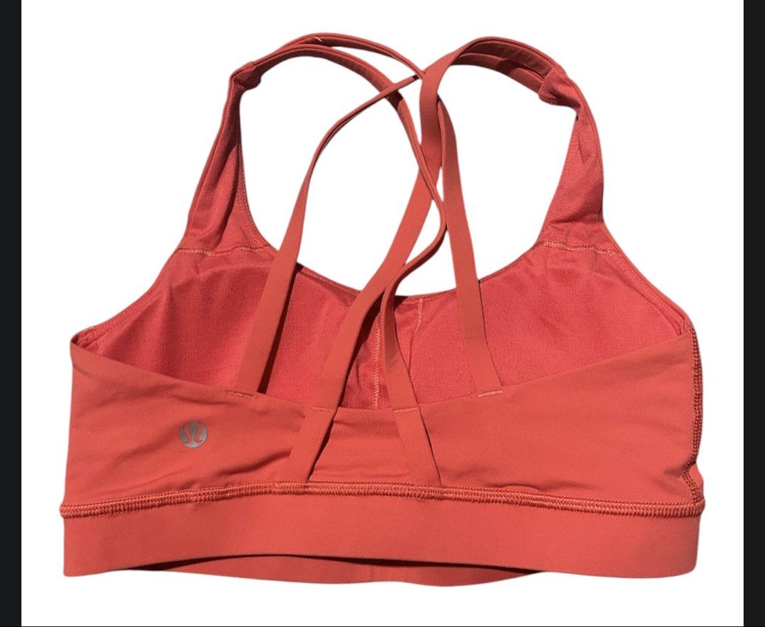 lululemon Energy Bra dot 4 (Category: Activewear) located in Iba. Submitted by xooperfindslb (Listing ID 1464426728, Image 3). Description: lululemon Energy Bra Dot 4 Color: solar orange Good condition No issue.