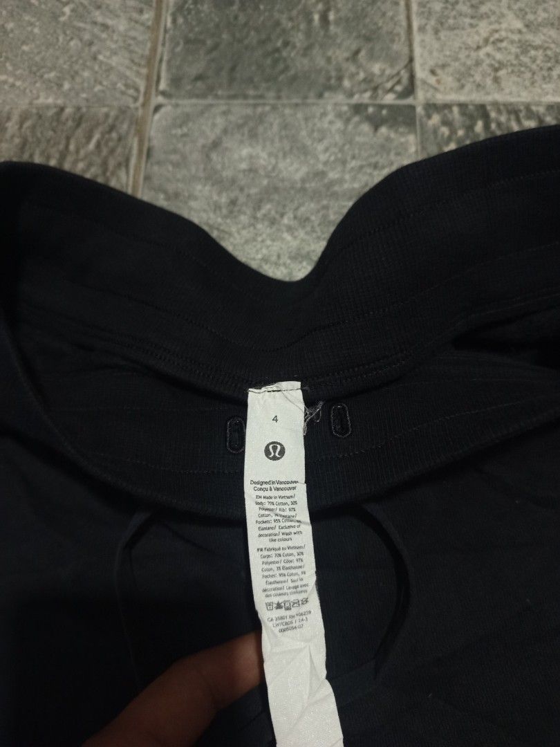 Lululemon Shorts(women) (Category: Shorts) located in Ligao. Submitted by john_thrift (Listing ID 1464375090, Image 3). Description: FS: lululemon shorts(women) Color black Complete tags. Dimes:14x15 fit up to 17 waist Hem:12 Color gray Cut wash tag Dimes:14x15 fit up to 17 waist Hem:12 Washable stain only Same need wash only Can do as pack or split 📩.