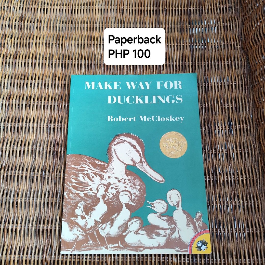 Make Way for Ducklings by Robert McCloskey Paperback (Category: Storybooks) located in Baao. Submitted by elis.closet (Listing ID 1464388026, Image 1). Description: - Classic children's book: Make Way for Ducklings - Author & Illustrator: Robert McCloskey - Format: Paperback - Ideal for: Story time, young readers - A beloved tale.