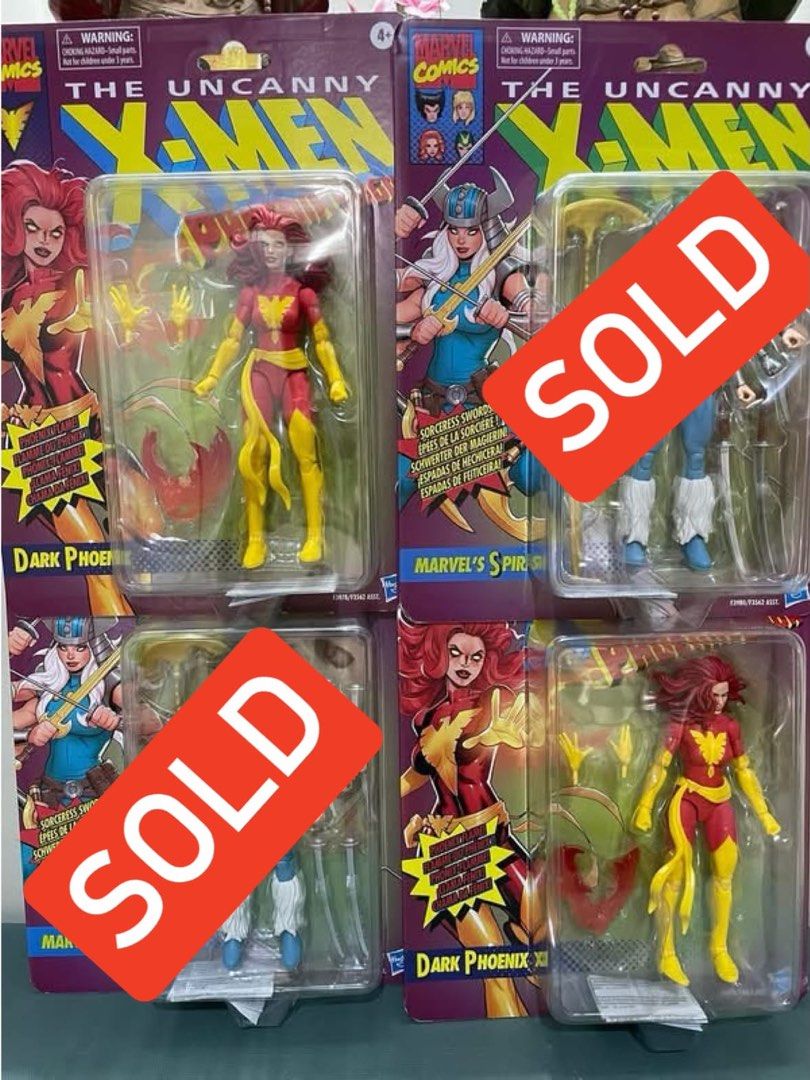 Marvel Legends Xmen Retro Dark Phoenix and Spiral (Category: Figurines & Statues) located in Makati City. Submitted by sentinel85 (Listing ID 1255133128, Image 1). Description: 1600 each 3000 if set Last price already.