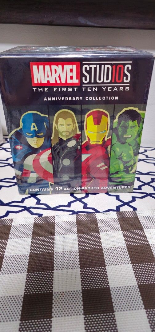 (LIMITED) Marvel Studios The First Ten Years Anniversary Collection (Category: CDs & DVDs) located in Manila. Submitted by dvnrmnibkr (Listing ID 1464405122, Image 1). Description: - Marvel Studios' first decade with this epic collection. - Features 12 action-packed movies. - Includes iconic films like Iron Man, Hulk, Thor, Captain America, The Avengers, Guardians of the Galaxy, Doctor Strange, and more! - The ultimate box set for any true Marvel