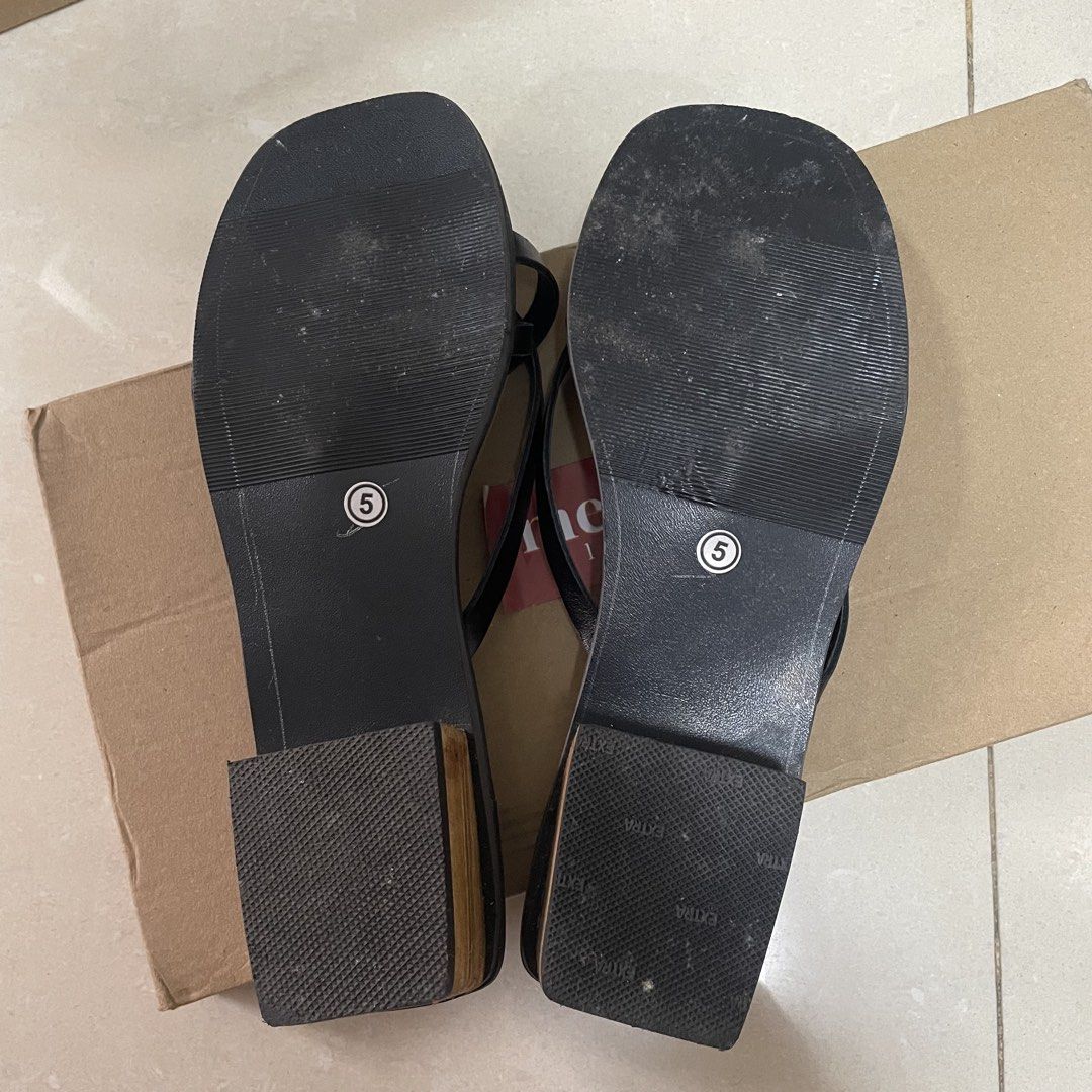 Meraniel Lyra Heeled Sandals (5) (Category: Sandals) located in Malabon City. Submitted by aya.papaya (Listing ID 1464445691, Image 3). Description: - Size 5 (23cm, see pics for size chart) – All genuine leather – Low 0.5” Heels – Genuine leather upper straps and lining – Genuine leather insoles – Double-padded soft insoles for maximum comfort – Scratch-resistant rubber sides - Super comfy! - RFS: Planning to buy another Meraniel pair that’s more