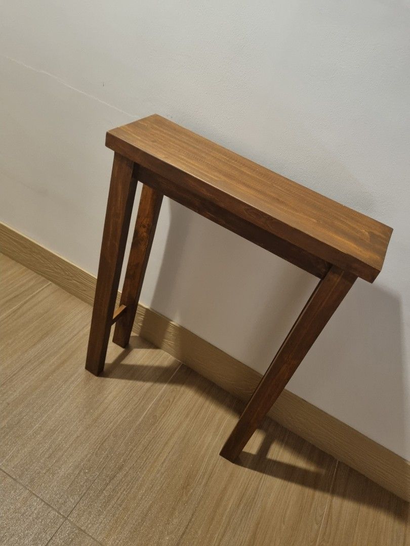 Mini Console Table (Category: Tables & Sets) located in Quezon City. Submitted by rusticwood8 (Listing ID 1461812195, Image 3). Description: 8x24x32 solid wood.