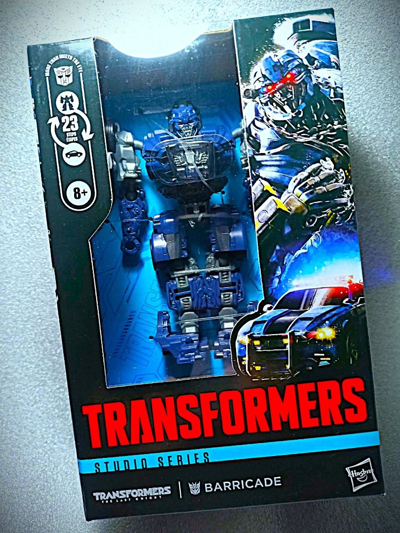 MISB SS TLK BARRICADE Deluxe Class Hasbro Decepticon Transformers (Category: Kids Toys) located in Pasay City. Submitted by Chariselyn (Listing ID 1464531122, Image 1). Description: MISB SS TLK BARRICADE (2,500+sf) Deluxe Class Hasbro Decepticon Transformers Series: Movie - Transformers: The Last Knight, 2017 Scale: 6 inches Stock: 1 Box Condition: 10/10 Issues: 0 Accessories: complete Mode of Payment: GCash or through your rider Shipping options