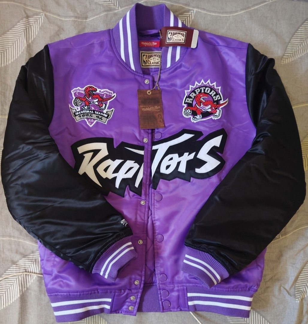 Mitchell & Ness Raptors Hardwood Classics Purple Jacket (Category: Coats, Jackets and Outerwear) located in Manila. Submitted by rafaellyns62118 (Listing ID 1464525737, Image 1). Description: -For sale Mitchell & Ness Hardwood Classics Jacket - Brandnew and original - Toronto Raptors Design - Purple and Black Satin with Quilted Lining - Ribbed Cuffs and Collar - Ideal for any Raptors enthusiast -issue on last pick 4.2k only Loc: Calamba laguna.
