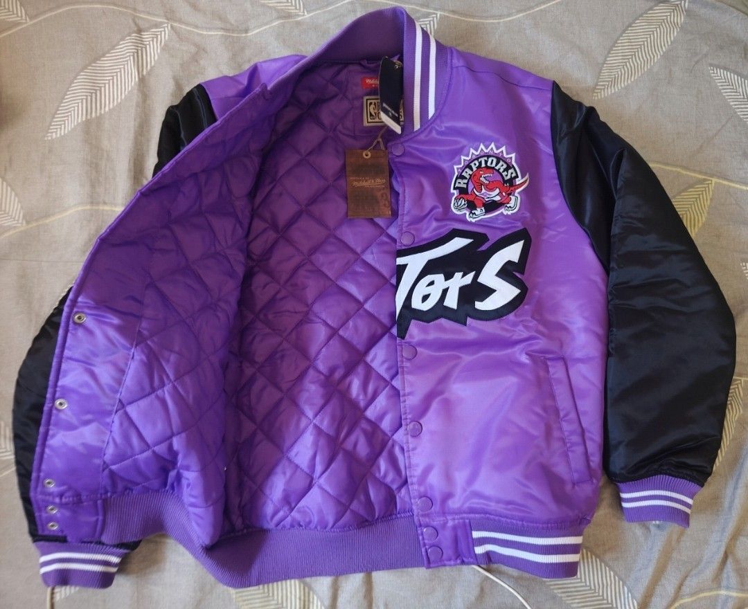 Mitchell & Ness Raptors Hardwood Classics Purple Jacket (Category: Coats, Jackets and Outerwear) located in Manila. Submitted by rafaellyns62118 (Listing ID 1464525737, Image 2). Description: -For sale Mitchell & Ness Hardwood Classics Jacket - Brandnew and original - Toronto Raptors Design - Purple and Black Satin with Quilted Lining - Ribbed Cuffs and Collar - Ideal for any Raptors enthusiast -issue on last pick 4.2k only Loc: Calamba laguna.