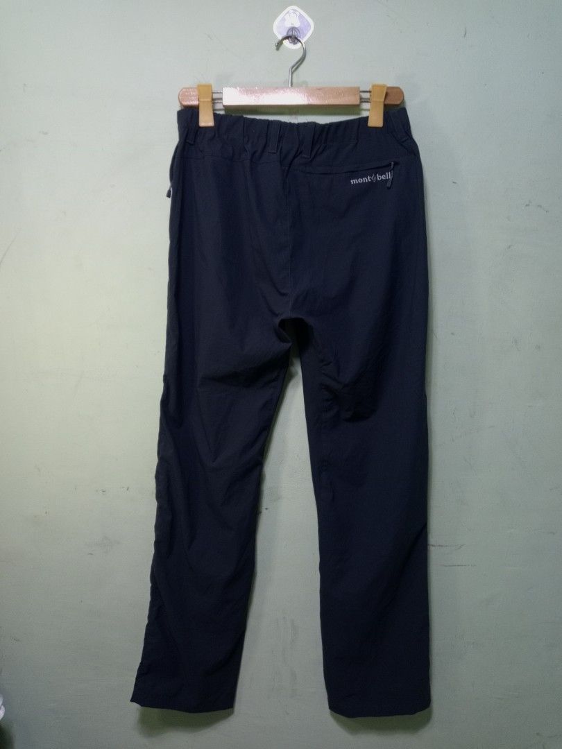 Mont Bell Hiking Pants Size M (Category: Trousers) located in Manila. Submitted by onewikstraight (Listing ID 1464566228, Image 1). Description: - Brand: Mont Bell - Color: Navy Blue - Size: Medium (M) 32 to 34W - Features: Elastic waistband, belt loops, 2 zippered back pockets, button closure - Ideal for: Outdoor activities, hiking - Origin: Made in Vietnam 1350+sf pm 📨📥.
