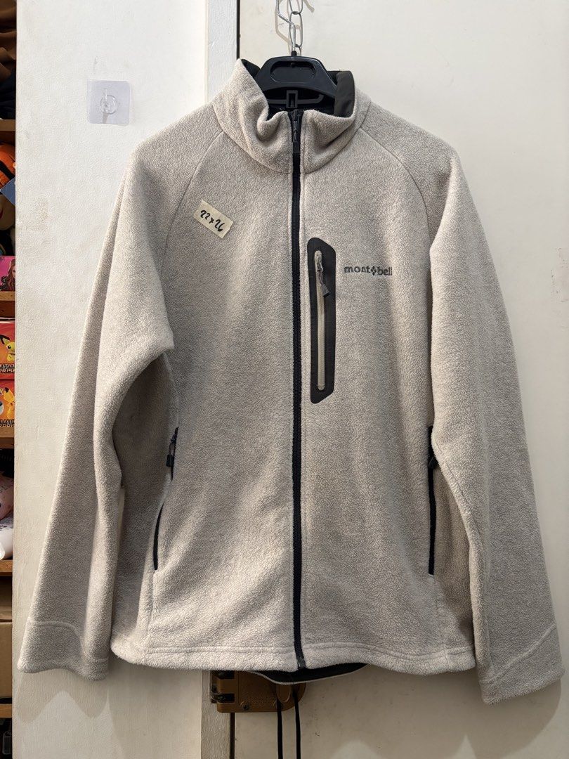 Montbell Fleece Jacket Beige (Category: Coats, Jackets and Outerwear) located in Manila. Submitted by dominicoab75406 (Listing ID 1464374168, Image 1). Description: - Brand: Montbell - Color: Light Beige - Style: Full zip fleece jacket - Features: Chest pocket, two side pockets - Material: Comfortable and warm fleece - Versatile: Great for layering or as a standalone piece.
