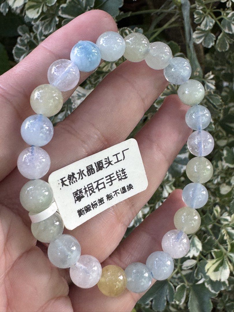 MORGANITE BRACELET 🍉 B1_JC030 (Category: Bracelets) located in Bulacan. Submitted by selling_low_by_bella_ben (Listing ID 1464362904, Image 2). Description: MORGANITE 🍉 B1_JC030 🏷️ 390 8 mm beads 16 cm wrists .