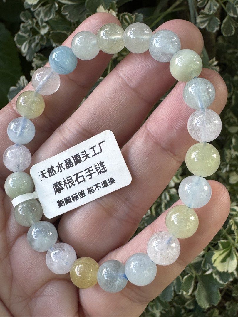 MORGANITE BRACELET 🍉 B1_JC030 (Category: Bracelets) located in Bulacan. Submitted by selling_low_by_bella_ben (Listing ID 1464362904, Image 3). Description: MORGANITE 🍉 B1_JC030 🏷️ 390 8 mm beads 16 cm wrists .