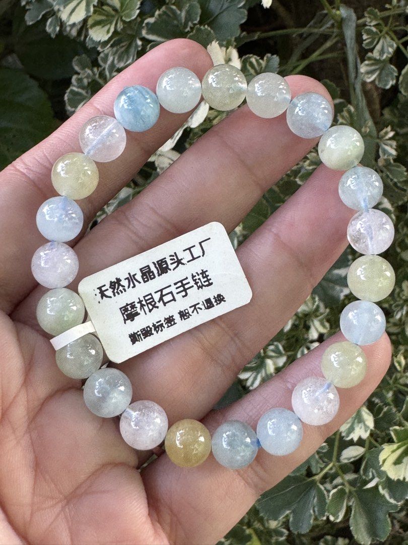 MORGANITE BRACELET 🍉 B1_JC030 (Category: Bracelets) located in Bulacan. Submitted by selling_low_by_bella_ben (Listing ID 1464362904, Image 1). Description: MORGANITE 🍉 B1_JC030 🏷️ 390 8 mm beads 16 cm wrists .