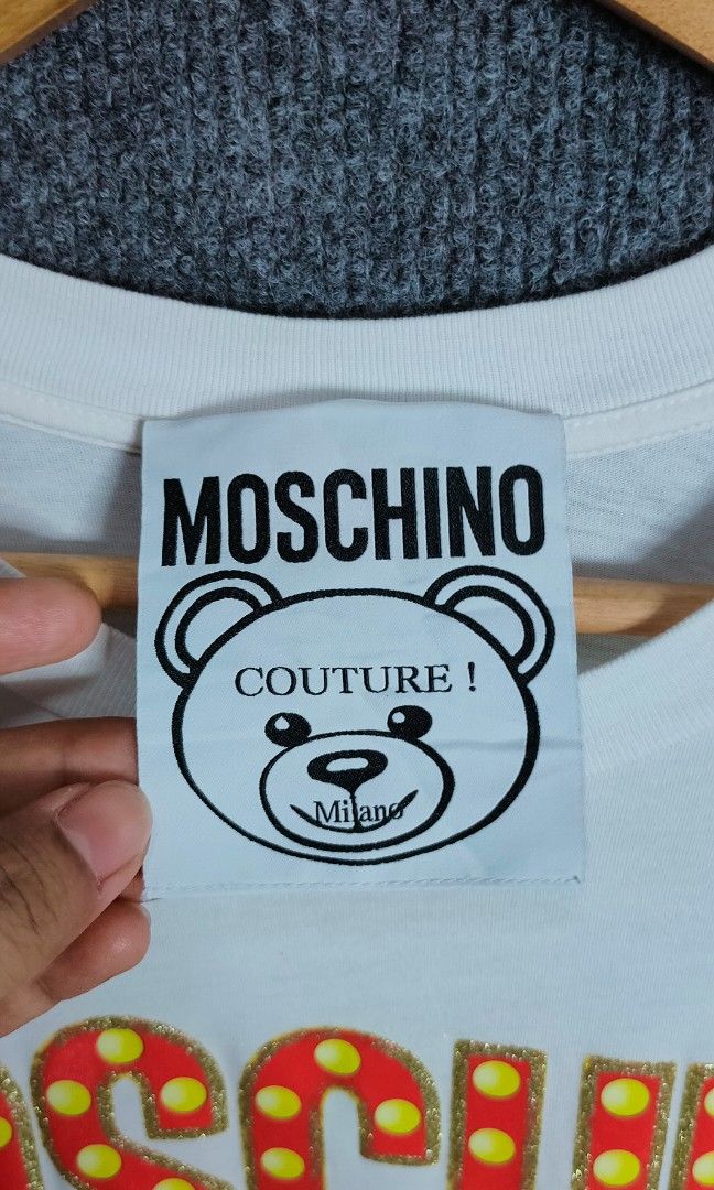 Moschino (Category: Tshirts & Polo Shirts ) located in Bolinao. Submitted by tokiya. (Listing ID 1464403476, Image 3). Description: Moschino Size Medium 20.5x28.