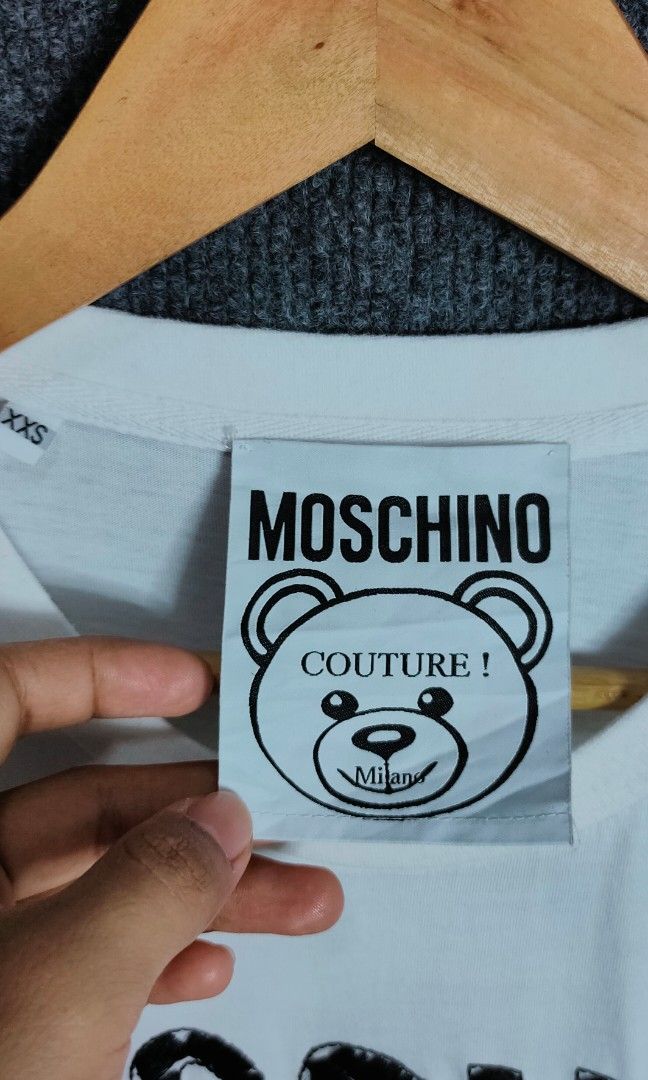 Moschino (Category: Tshirts & Polo Shirts ) located in Bolinao. Submitted by tokiya. (Listing ID 1464403639, Image 3). Description: Moschino Size Medium 19.5x28.