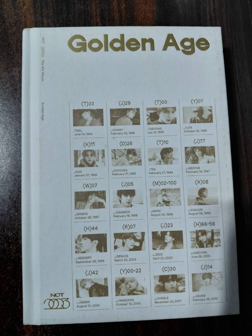 NCT 2023 - Golden Age (Archiving Version) (Category: K-Wave Merchandise) located in Taytay. Submitted by silverdoseph (Listing ID 1464558587, Image 1). Description: ✨ ONHAND ✨ All items description, condition, and price are on the caption of each photo ✨ NO to rushing/pushing for replies and/or shipping ✨ Would accept requests for additional photos Inclusions: • Chenle bookmark • Sticker (Doyoung, Ten, Jaehyun, Winwin and Jungwoo) • Xiaojun yearb