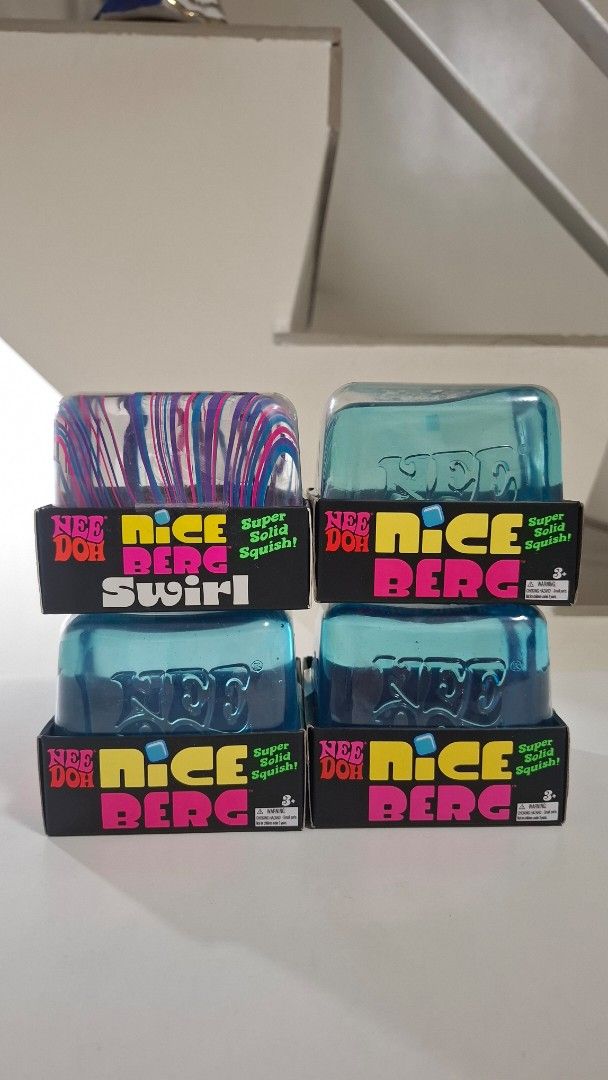 NeeDoh Nice Berg Swirl (Category: Kids Toys) located in Pasay City. Submitted by mshannahpi (Listing ID 1464457010, Image 2). Description: - Super fun NeeDoh Nice Berg Swirl squishy! - Features a cool, eye-catching swirly pattern. - Ideal for fidgeting and stress relief. - Comes in its original packaging. Also available: NeeDoh Nice Berg in Blue - 3450.
