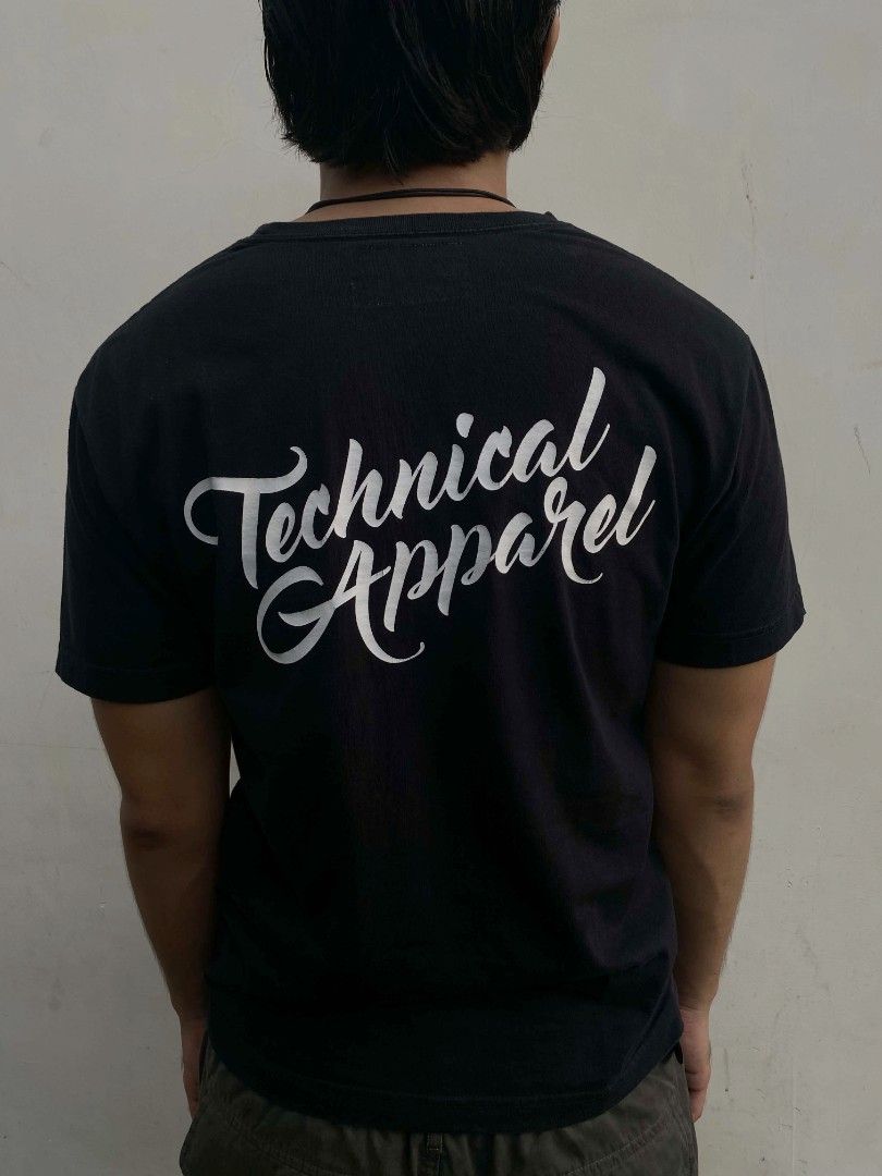 Neighborhood Technical Apparel Tee Shirt (Category: Tshirts & Polo Shirts ) located in Marikina City. Submitted by mar_tthrift (Listing ID 1464470493, Image 3). Description: Measurements: ‎Size: Small ‎Width: 19 inches ‎Length: 25 inches ‎ ‎Description: ‎Great condition / Minor cracked prints & Minor fades issue. Color may vary due to lighting. ‎DM for more details / Strictly No deleting comments..