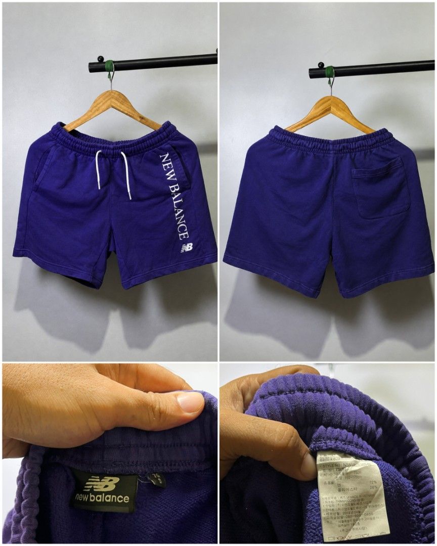 NEW BALANCE SIDE SCRIPT SWEAT SHORT (Category: Shorts) located in Davao. Submitted by nmd.archives (Listing ID 1464472875, Image 1). Description: Size: 25 - 34 Length: 16 Good as new 🔥 No issue.