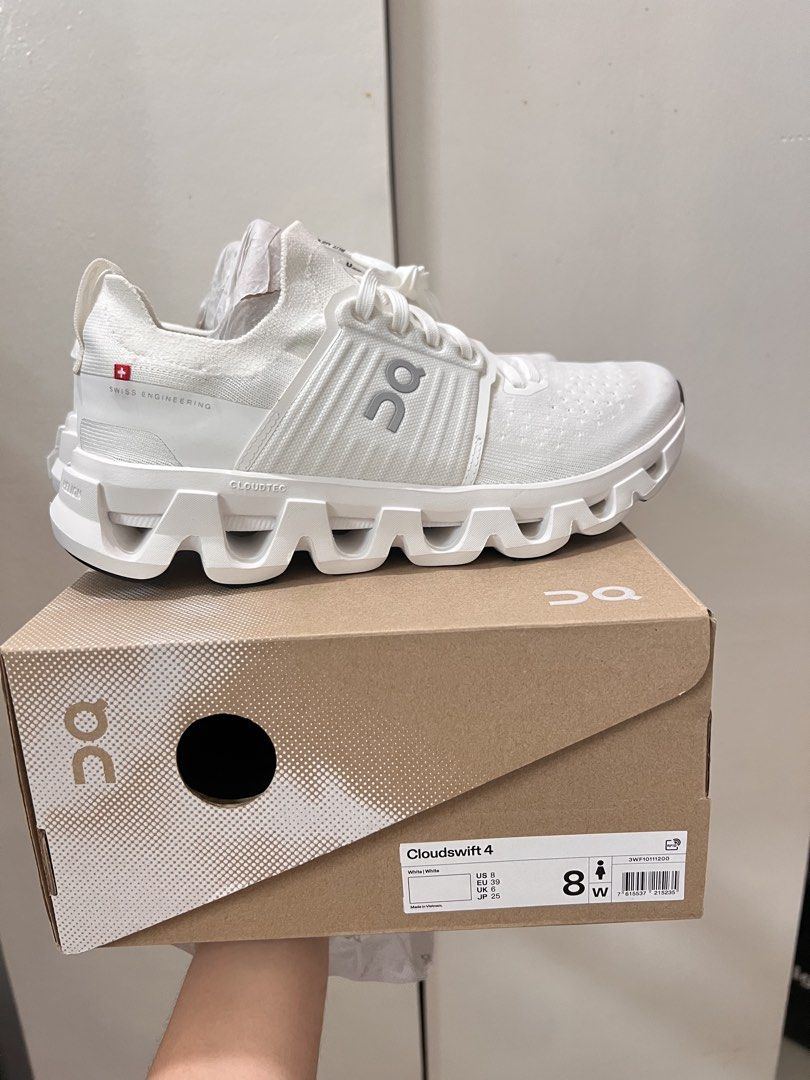 New ON CLOUD Swift 4 White/White Size 8 Womens (Category: Sneakers) located in Legazpi City. Submitted by ilysabby (Listing ID 1464548133, Image 1). Description: .