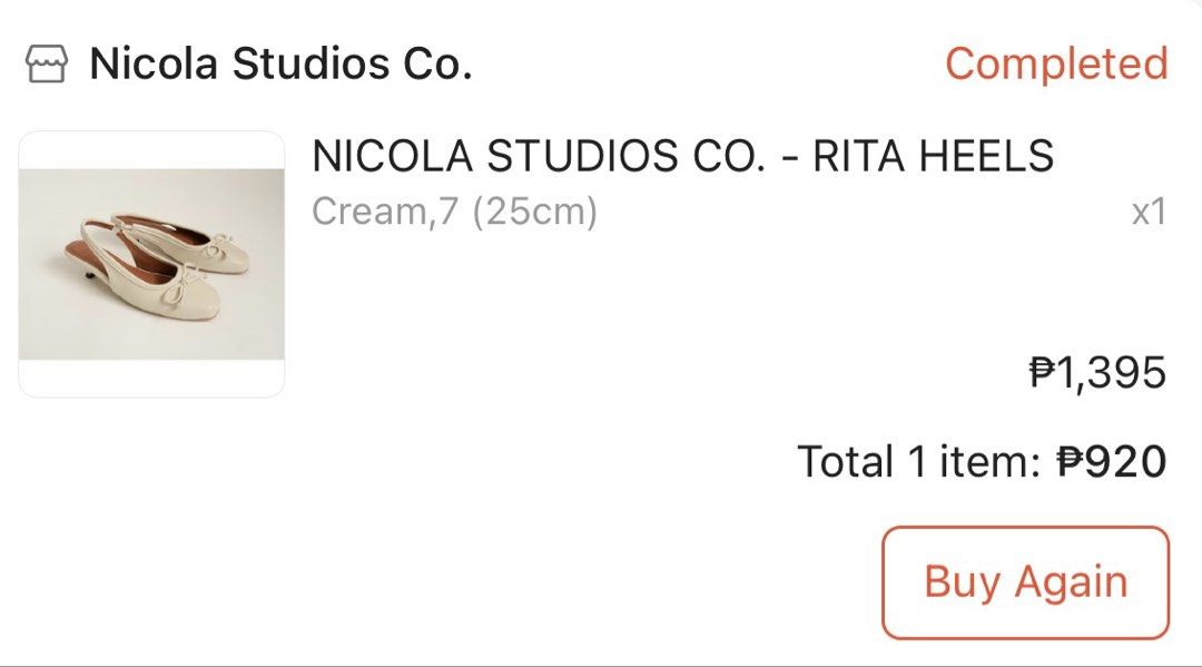 Nicola Studios Cream Closed Toe Kitten Heel (Category: Sandals) located in Makati City. Submitted by chiclane_ (Listing ID 1464488176, Image 2). Description: - details are in the photos - comes with the box note: brand stated for reach only! .