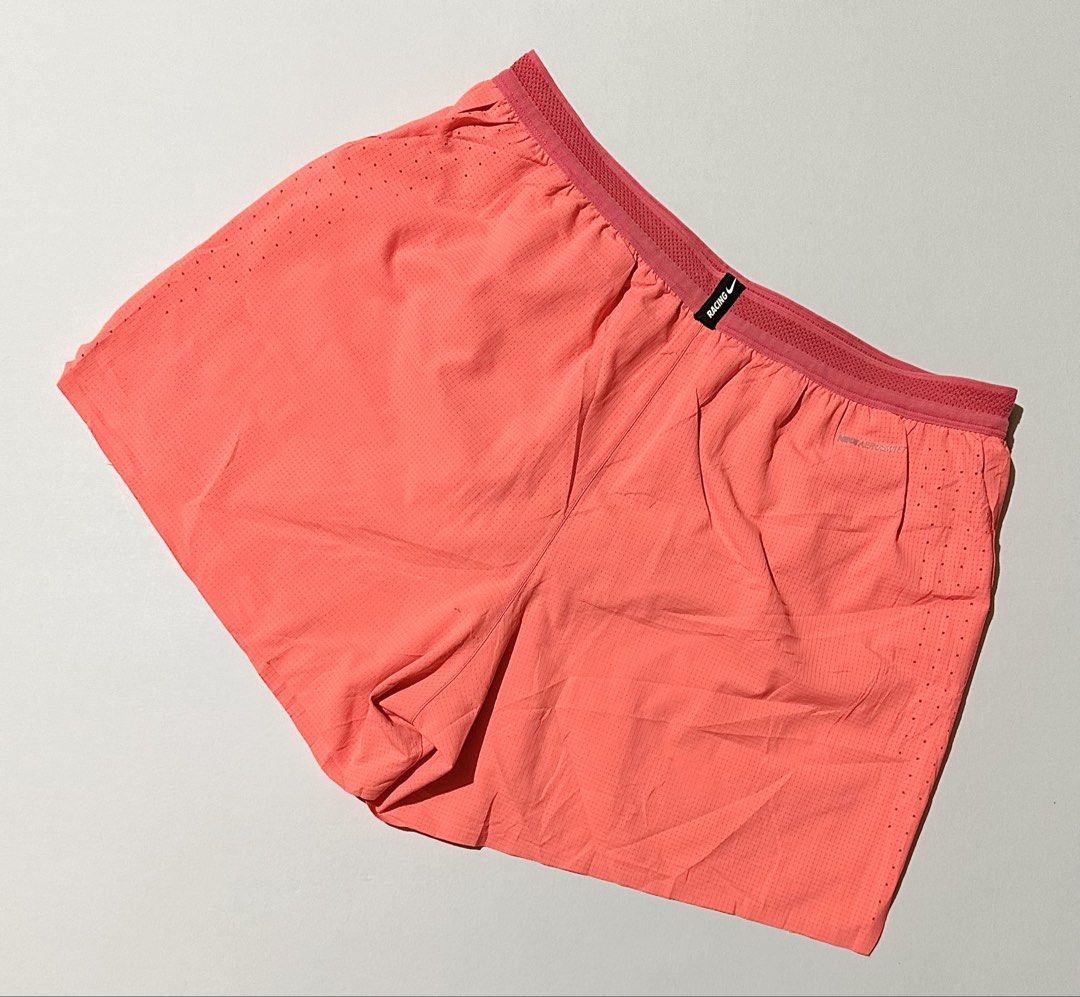 Nike Aeroswift Men’s Running Short (Category: Activewear) located in Manila. Submitted by reclaimed.shop (Listing ID 1464450640, Image 3). Description: Description: Elite-level Nike AeroSwift running shorts engineered for speed, lightweight comfort, and breathability. Designed with a 4” inseam and split hem to provide unrestricted movement during fast-paced runs and racing. ✔️ Color: Fusion Red / Bright Crimson / Black ✔️ 4” inseam (approx. 10 cm