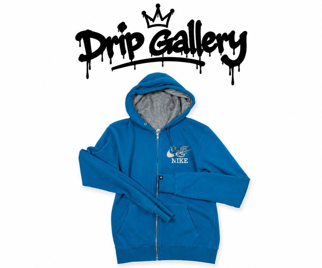 Nike Blue Zip -Up Hoodie (Category: Coats, Jackets and Outerwear) located in Cabadbaran. Submitted by drip_gallery (Listing ID 1464396002, Image 1). Description: .