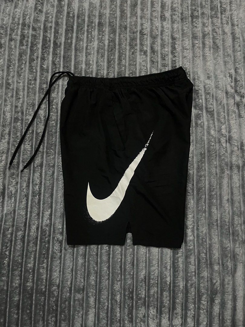 Nike Giant Oversized Swoosh Athletic Shorts! (Category: Shorts) located in Cebu City. Submitted by ayban05 (Listing ID 1464526851, Image 1). Description: DIMES: 28-34*25*19 SIZE: XL on tag CONDITION: 9.8/10 COLORATE: 9.8/10 ISSUE: None.
