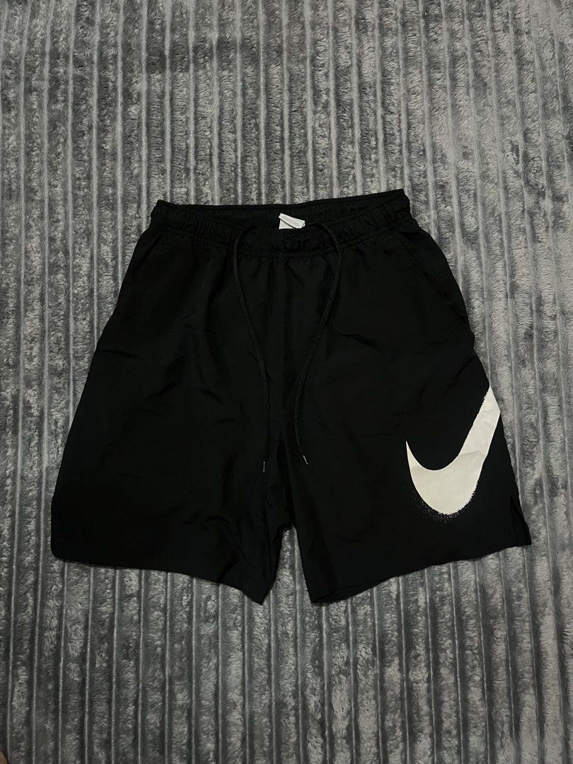 Nike Giant Oversized Swoosh Athletic Shorts! (Category: Shorts) located in Cebu City. Submitted by ayban05 (Listing ID 1464526851, Image 2). Description: DIMES: 28-34*25*19 SIZE: XL on tag CONDITION: 9.8/10 COLORATE: 9.8/10 ISSUE: None.