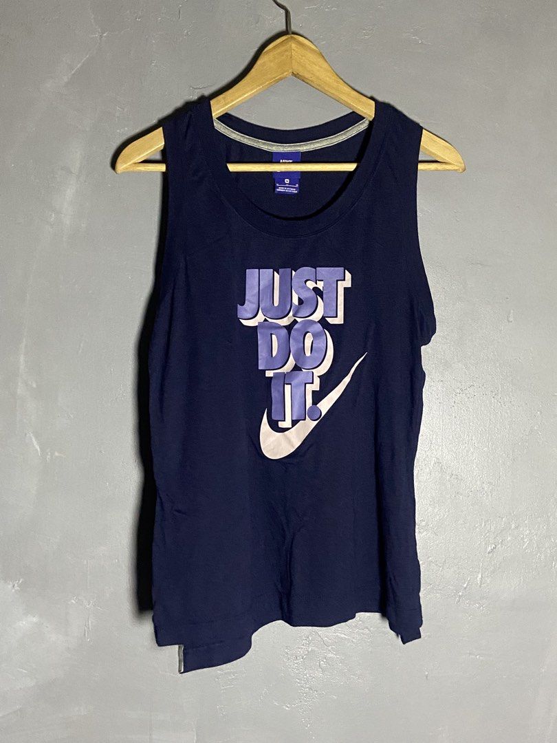Nike Just Do It tank (Category: Activewear) located in Cabuyao City. Submitted by saucycloset (Listing ID 1464513746, Image 1). Description: Nike Just Do It tank Size : Medium Dimes : 18W 25L Condition : Excellent Issue : none Price : 380 📍READY TO WEAR 📍Cabuyao Laguna .