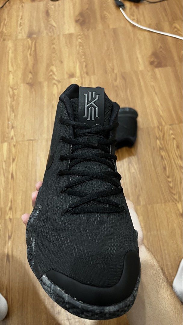 Nike Kyrie 4 "Blackout" (Category: Casual Shoes) located in Manila. Submitted by zsiw77 (Listing ID 1464471925, Image 2). Description: Nike kyrie 4 "Blackout" size 10.5 us no box 100% original .