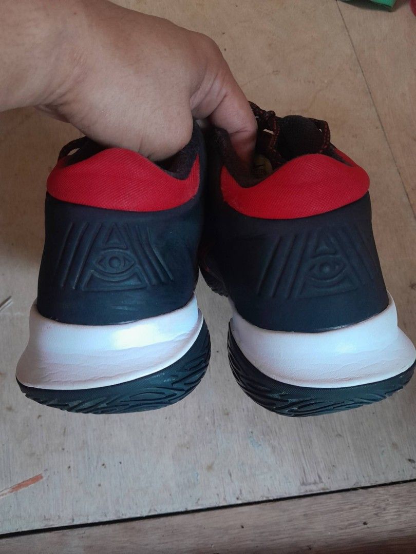 Nike Kyrie Flytrap 4 Black University Red (Category: Sneakers) located in Calamba. Submitted by ysabellascloset17 (Listing ID 1464570139, Image 3). Description: - Nike Kyrie 7 Basketball Shoes - Colorway: Black and Red - Size: US 9.5 (EUR 43, CM 27.5) - Ideal for playing basketball - Please check photos for detailed condition.