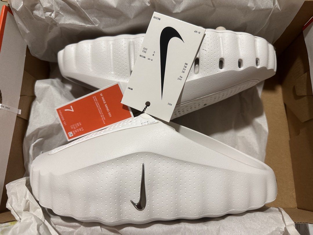 Nike Mind 001 " Summit White (Category: Slippers and slides) located in Manila. Submitted by ivanjames140913 (Listing ID 1464356369, Image 2). Description: For sale only.. Nike Mind 001 " Summit White " Size 7us womens ( Brand new ) Legit 💯👌with Receipt.. Guaranteed money back if proven fake💯✅ Open for meet ups.. Delivery Sf charge to buyers.. (LBC,J&T,LALAMOVE) We accept credit card payments through our new SoundPay terminal by GCash. ✅ Credi