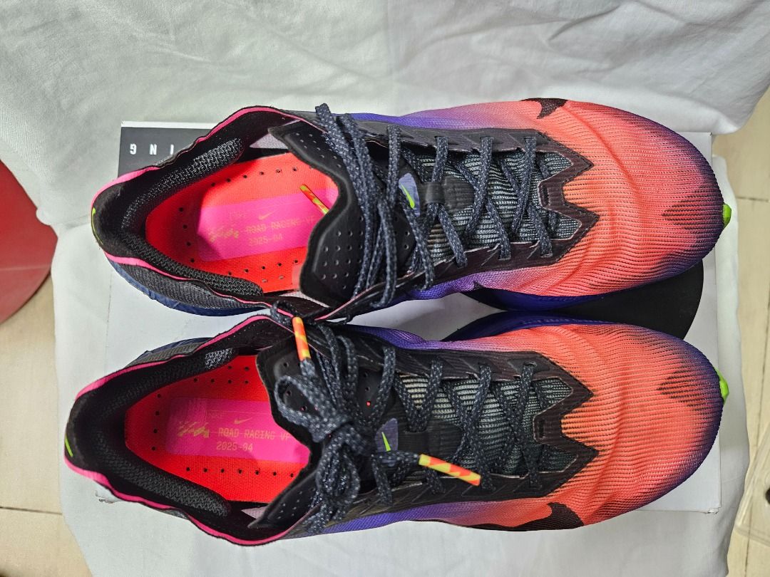 Nike Vaporfly 4 - 2Pairs (Category: Sneakers) located in Manila. Submitted by phetodye (Listing ID 1464472801, Image 3). Description: Condition: Used, but not abused (well-maintained, race-ready performance condition with original boxes included). (RFS): Need funds Nike Vaporfly 4 Glam — Dark Obsidian / Purple Dynasty / Flash Crimson / Black Size: 8.5 US men Nike Vaporfly 4 — Chlorophyll / Off-Noir / Mink Brown / Burgundy Ash Size: 8.0 US men Cor