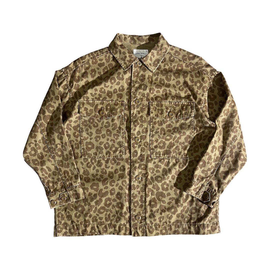 Niko And… Leopard Print Work Shirt Jacket (Category: Coats, Jackets and Outerwear) located in Daraga. Submitted by th3cliquejunks (Listing ID 1464491042, Image 1). Description: Niko And… Leopard Print Work Shirt Jacket Tagged Size: 3” Condition: 10/10 Flawless Measurement: Pit to pit: 23” Length: 28” - 1,880 Dm!.