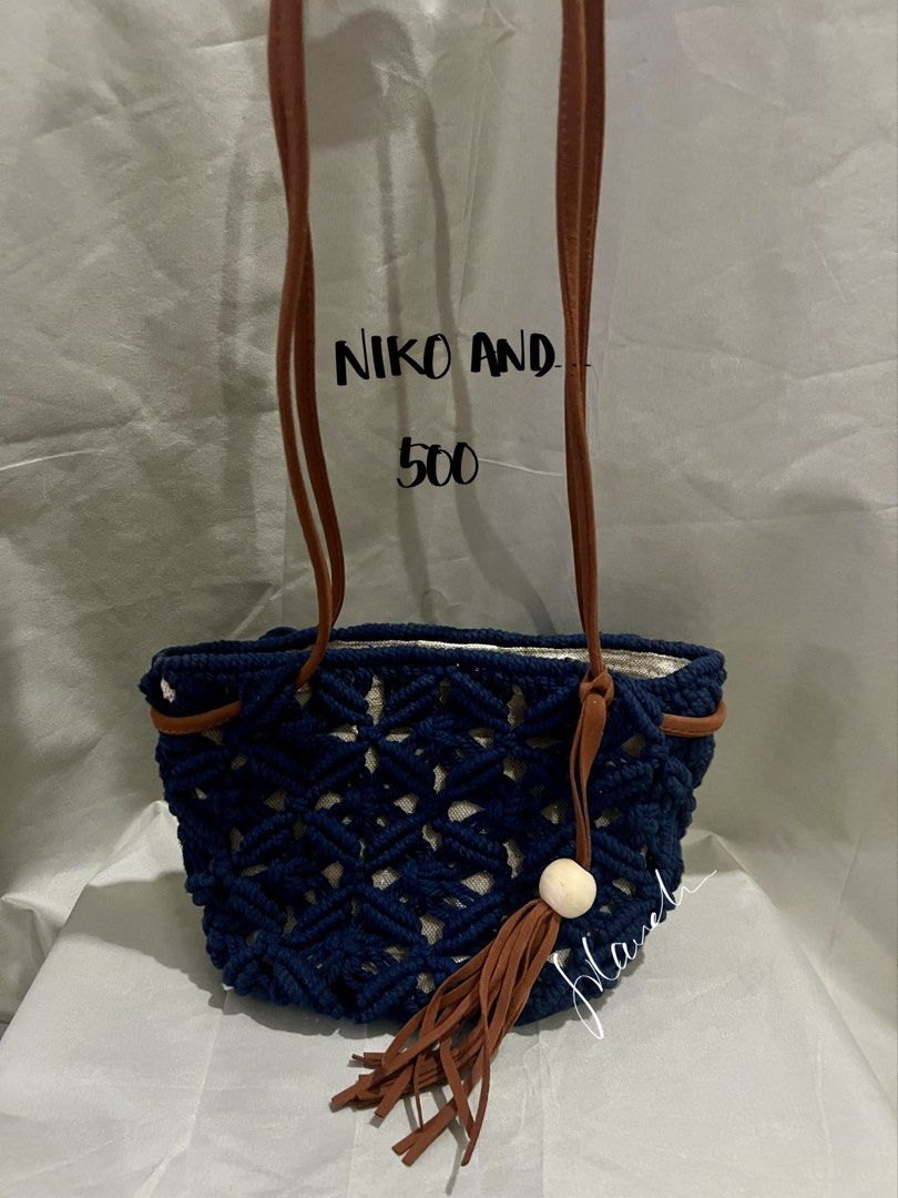 Niko and… Macrame knit shoulder bag (Category: Shoulder Bags) located in Las Pinas. Submitted by jilanah (Listing ID 1464430489, Image 1). Description: Rarely used. Japan bought..