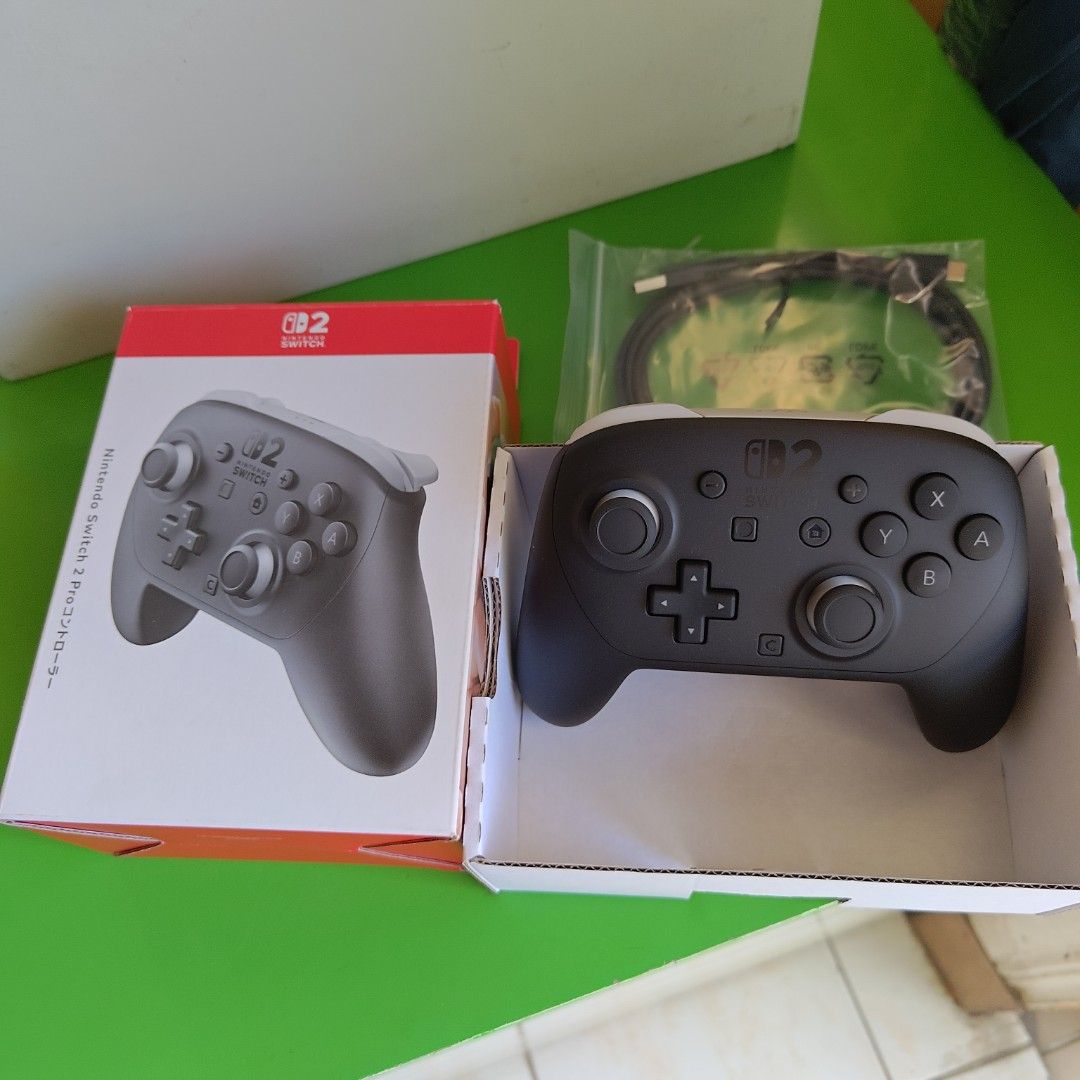 Nintendo Switch 2 Pro Controller (Brand New with Original Box) (Category: Controllers) located in Clarin. Submitted by andyandwhisky (Listing ID 1464358382, Image 1). Description: Like new Switch 2 Pro Controller for sale. Item is basically brand new and was only used once when I tested it before posting this listing. Item is free from any issues (drifting, etc) and comes with the original box RFS: Extra controller Shipping fee: 160 via j&t expre