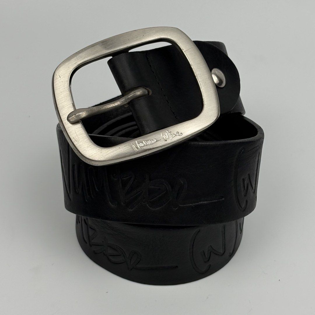 Number Nine - Jacquard Leather Belt (Category: Belts) located in Bacolod City. Submitted by cast.archives (Listing ID 1464530675, Image 1). Description: Number Nine - Jacquard Leather Belt Length: 46" Waist: 30" - 40" Condition: Excellent Flaw: None.