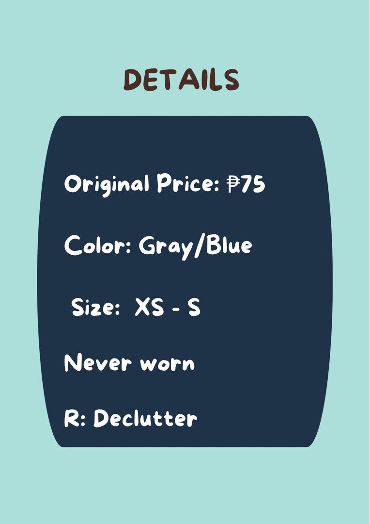 Off-Shoulder Long Sleeves Top Gray/Blue (Category: Longsleeves) located in Manila. Submitted by blairwinter (Listing ID 1464534752, Image 2). Description: .