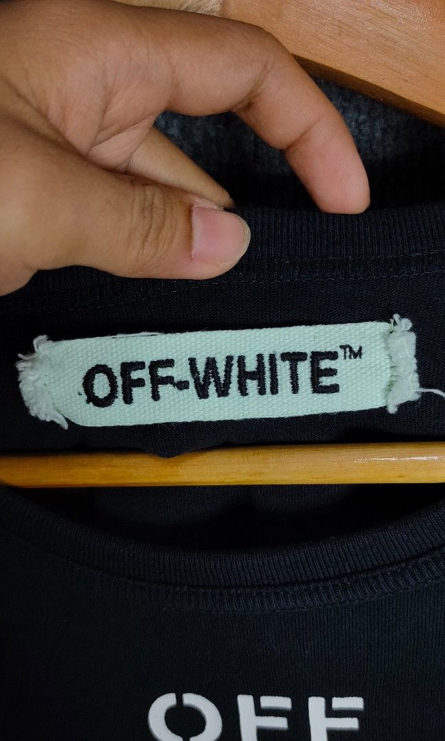 Off-white (Category: Tshirts & Polo Shirts ) located in Bolinao. Submitted by tokiya. (Listing ID 1464404653, Image 3). Description: Off-white Size Medium 19.5x28.