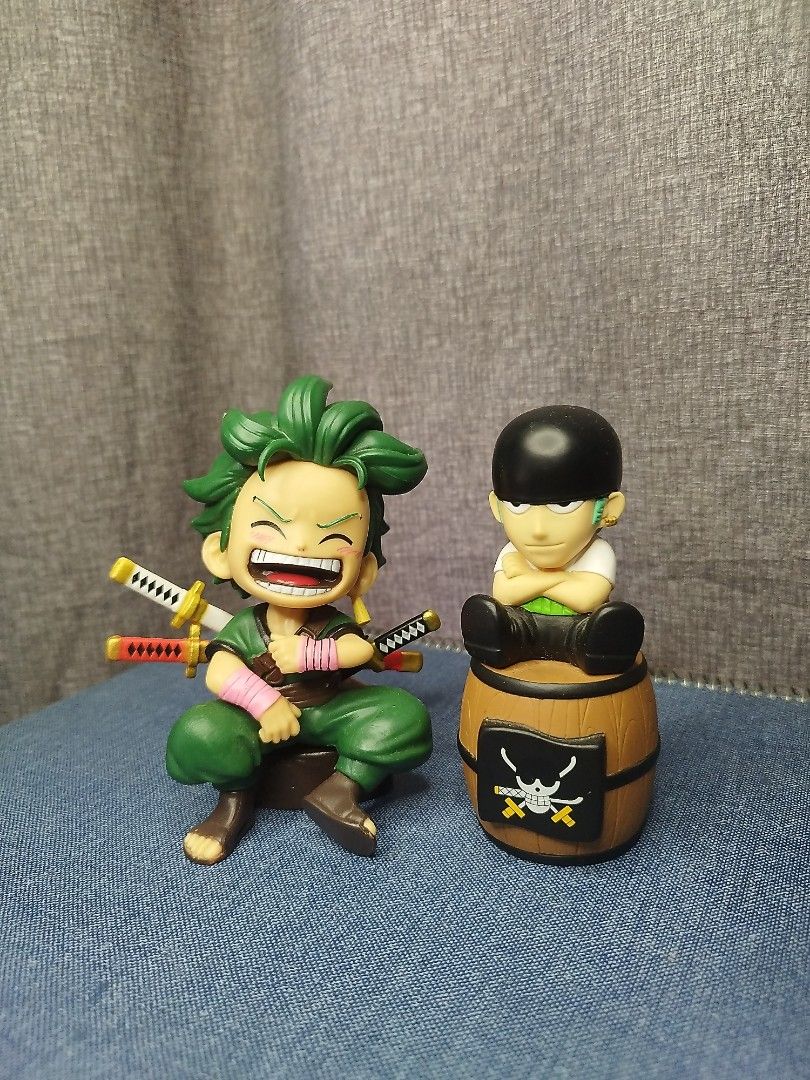 One Piece Zoro Set Figures (Category: Figurines & Statues) located in Malolos. Submitted by zenbu_surplus (Listing ID 1464380146, Image 1). Description: Facebook Page: Zenbu Surplus Item Description: Sold as Set Smiling Zoro HQKO Barrel Zoro Authentic Issues: None MOP: Gcash MOD: Flash Express, J&T, Lalamove (Buyer will shoulder the shipping fee.
