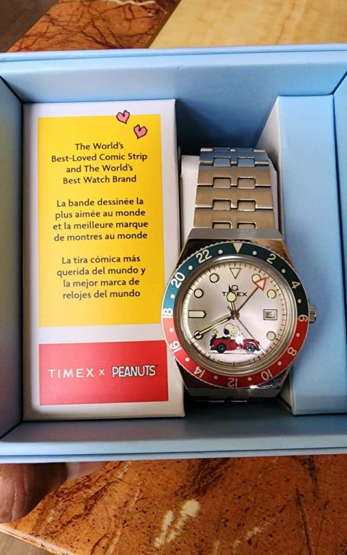 Original Mint Complete Set Timex X Peanut Gmt (Category: Men's Watches) located in Tarlac. Submitted by irishign0593824 (Listing ID 1464422667, Image 1). Description: srp 22k my price - 12.8k only.